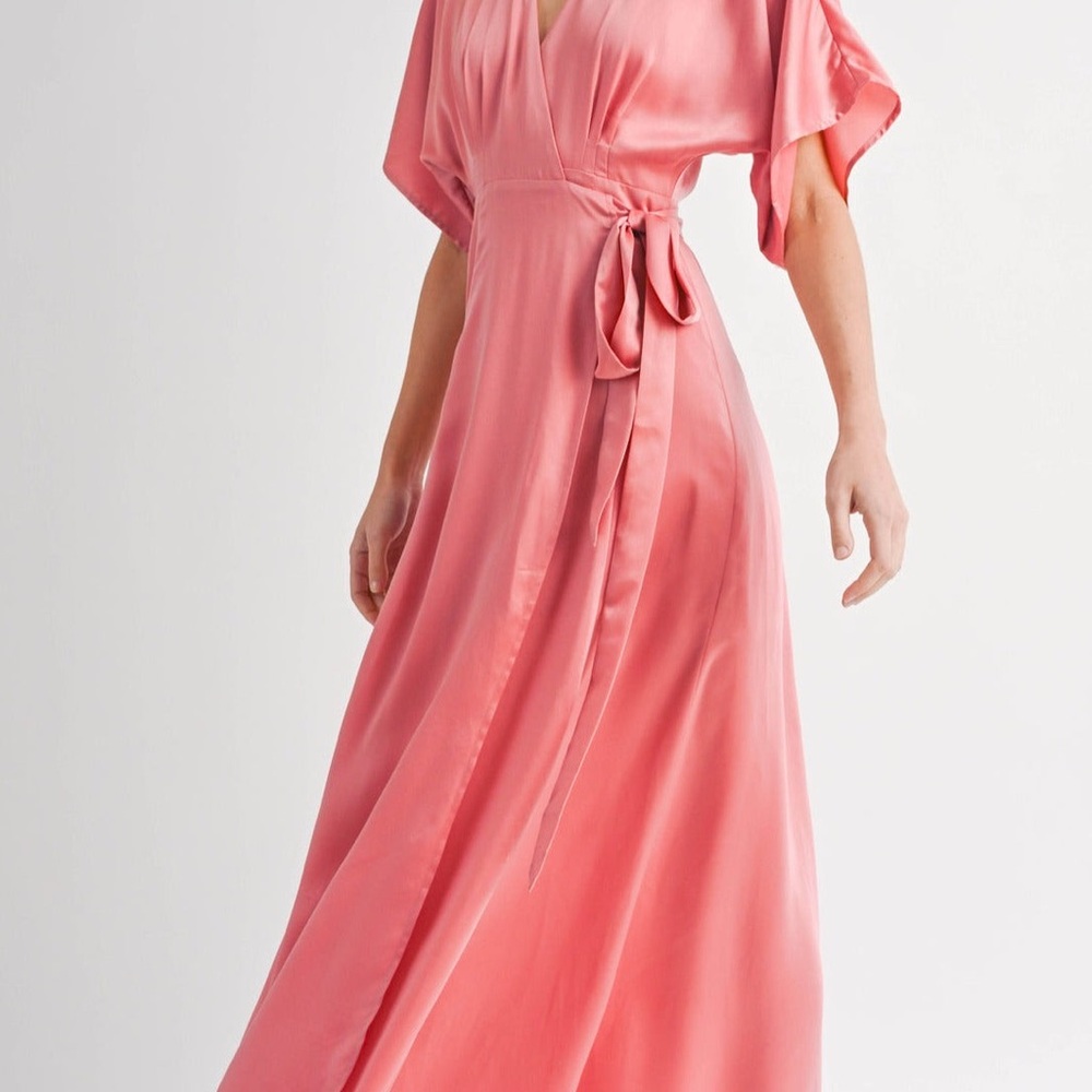 Reset Pink Wrap Dress